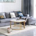 Round Center table Marble Texture Top Coffee table Large Table Dining Table Living Room Table 30" Table. 