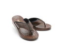 Aerosoft Men Slipper MA5101 – Medicated PU Sole and Synthetic Leather Upper with Foam – Brown and Black Slipper for Men. 