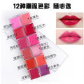 Lipstick Palette Lip Gloss Board 12 Color Bar Multicolor Lipstick Makeup Artist Training School Big Red Photo Studio QYMJS. 