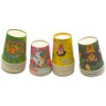 Different Character Cups - Paper Cups - Multi Colors - Unisex - Pack Of 25 Paper Cups. 