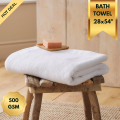 Home Premium - White Bath Towel 28 x 54 Inches - Soft Highly Absorbent Towels for Spa, Gym, Hotel & Everyday Bathroom Use. 