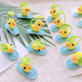 1Pc Cute Bean Sprouts Duck Crochet Hair Clip Handmade Princess Girls Hairpins GJCUTE. 