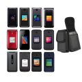 For Nokia 2760 2720 Flip Leather Case Phone Pouch For Alcatel Go Flip V/4/3Flip Belt Clip Waist Bag. 