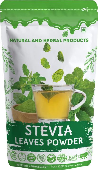 Stevia Powder for Tea, Sugar Free Natural Sweetener Zero Calorie, Drinking(Diabetes, Weight Loss, Eating, Baking) Green, Immunity, Pure, Herbal, Organic : 100gm, Candyleaf, Leaves, Leaf, Sweetleaf