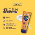 Biocos Hello Sunblock Protect & Moisture SPF50 Sunscreen 50ml. 