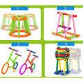 DIY Intelligent Blocks Smart Stick Toy Pack - STEM Educational Building Blocks Set for Kids - Smart City Construction, Different Shapes, and Interlocking Pieces - Creative Puzzle and Engineering Kit (101 PCS / 300 PCS / 120+ PCS). 