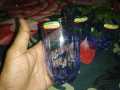 3 Pcs Transparent Water Glass Set Acrylic Plastic (Multicolours). 