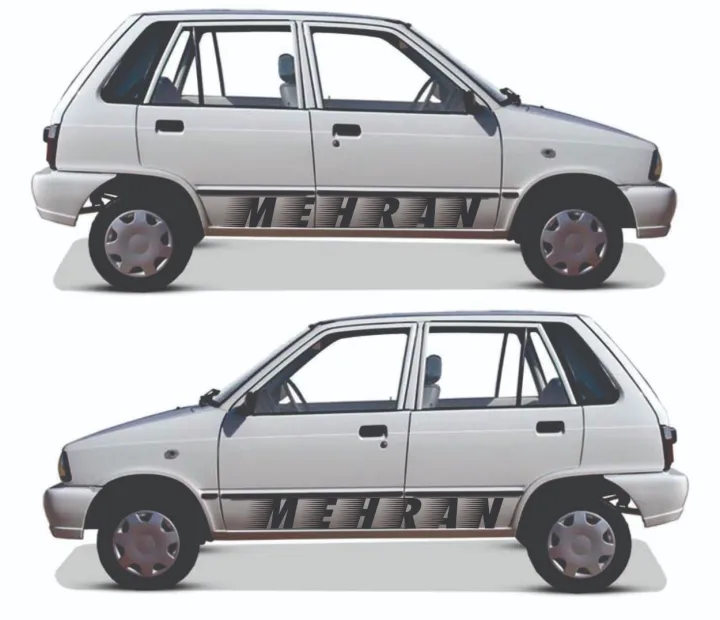 Mehran Side Door Sticker for Car - 2 Pcs Mehran side door sticker, car ...