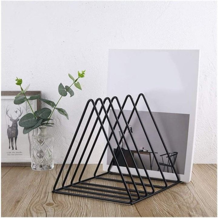 Best%20%20File%20Holder%20Desk%20Organizer%20Triangle%20Wire%209%20Section%20Desktop%20Iron%20Book%20Stand%20Magazine%20Holder%20For%20Office%20Home%20Decoration%20-%20Image%204