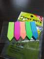 Imported Sticky Flag Notes BookMark 5 multiple colors 1 Packet 100 sheets. 