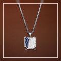 Wings of Liberty Pendant Necklace for Women Attack on Titan Anime Accessories Titanium Jewelry Cartoon Men's Neck Chains Gift. 