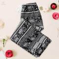 Yoga Pants Boho Thai Beach Baggy Pants Hippy Female Harem Trousers White Fish Scale. 