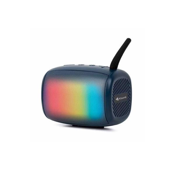 KISONLI S18 RGB Bluetooth Speaker Portable Wireless Speaker with LED ...