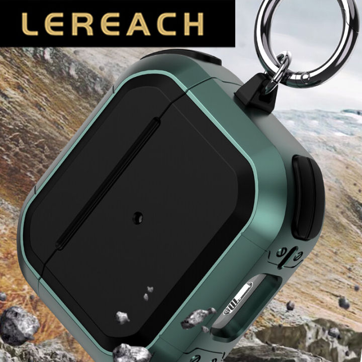 Lereach for AirPods Pro 2 Cover Case Silicone Brazed Hard Plastic Case