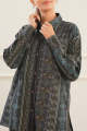 Saya - Printed Cotton Viscose Stitched Shirt. 