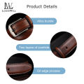 LouisWill Men’s Belt Genuine Leather Belt For Jeans Men Fashion Design Belt Pin Buckle With Leather Strap 120cm Adjustable Length Belt Business Dress Male Belt. 