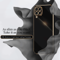 For Samsung Galaxy M53 5G Back Cover Luxury 6D Plating Square Frame Shiny Case Camera Lens Protection Soft Silicone Mobile Phone Cases. 