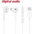 Handfree – Type c Handfree – Earphones – Android Handsfree - Stereo Sound Bass – Type c Handsfree With Mic – Original Handfree – Noise Cancellation - High Quality Earphones – White Handfree – Hi Power. 