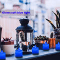 Blue Light Candles Blue Candles 24 Packs Flameless Blue Tea Lights Flickering Navy Blue Votive Fertility Candle for Women Maroon Aeeioi. 