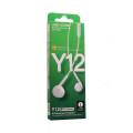 Remax Y12 Wired Sterio Handfree 3.5mm-Handsfree Wired- Stereo Handsfrree. 