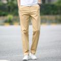 Pants for men-Beige color Cotton Jeans Pants-Regular fit-Men's Pants-men's clothing. 