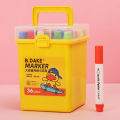 Little Yellow Duck Acrylic Marker 48 Colors Children's Creative DIY Watery Soft Head Acrylic Pen Opaque Paper Color Brush. 