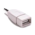 Vehicle 3.5mm Male Aux Audio Plug Jack to USB 2.0 Female Converter Adapter. 