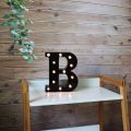 Led Letters Numbers Lights 26 Alphabet &  Decorative Marquee Lamps for Events Wedding Party Birthday Home Bar(Colour Golden and Black). 