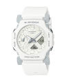 Casio G Shock GA-2300 Series Round White Resin Analog+Digital World Time, Stop Watch, Timer, Alarm, Double LED Light, Calendar, Multi-Function White Resin Strap Watch-GA-2300-7ADR. 