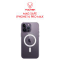 YOUKSH MagSafe Case For IPHONE 14 Pro Max,  Clear Case With Charging Compatible, Shock Proof With Built-In Air Bag.. 