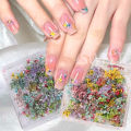 3D Dead Nature Nail Dried Flowers Nail Art Decorations Dry Flowers Manicure Floral Bloom Nail Art Beauty For Charms Accessories. 