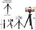 Premium Tripod Stand with Mobile Holder Selfie Stick Stand - DSLR and Smartphone Support for Live Stream, Vlogging & TikTok. 