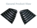 Honda City 2009-2020 | Quarter Glass Windows Louvers Black with Double Tape. 
