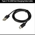 High-Speed Type C Fast Charging Data Transfer USB-C Cable | Male USB to Male Type-C Cable  - 100% Original Copper Supported for All Android Smartphones. 
