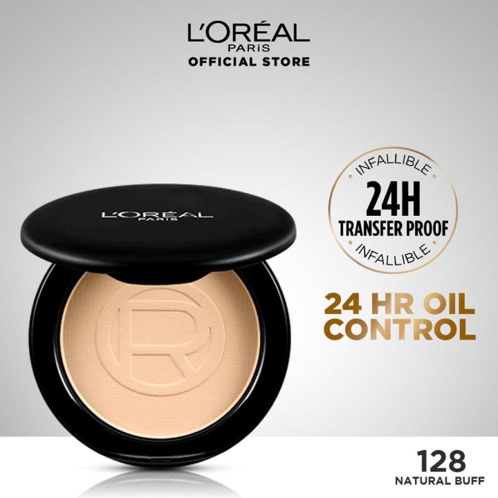L'Oreal Paris - LOreal Infallible 24H Oil Killer High Coverage Face Powder 128 Natural Buff