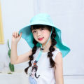 2023 New Kids Summer Hat Girls Boys Sun Hat with Neck Flap UV Protection Safari Hat Baby Child Summer Travel Cap 4-9 Years Old. 