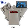 5PCS MICA SHEET for Microwave Oven Mica Plate Sheet Replacement Repairing Accessory SIZE 5"x3", Thickness 0.30.. 