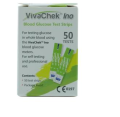 Pack of 50 viva check ino Test Strips  for testing  and monitoring sugar. 