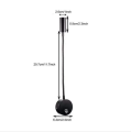 Youngine Flexible Gooseneck Plug in Reading Lamp Art Works Show Accent Light Wall Mount Sconce Spot Lamp Fixture with On/Off Switch (01BlackWarm) Warm white. 