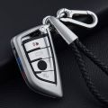 Hard zinc alloy Car Key Case Cover For BMW X1 X3 X4 X5 X6 F15 F16 F48 G30 G38 525 540 730 740 1 2 5 7 Series 218i. 