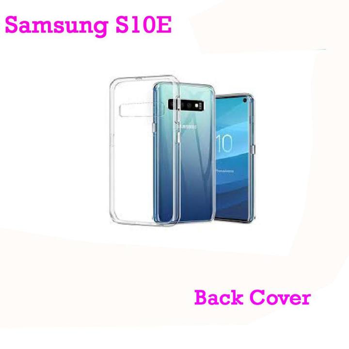 Samsung S10  Back Clear Cover  For Samsung S10- Cover