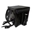 Heavy duty waterproof insulated food delivery bag with bottle pocket, fast food delivery bag / thermal insulated bag / pizza delivery bag, home delivery bag, restaurant bag, takeaway bag. 
