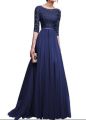 Navy Blue Long Evening Maxi Dress For Women`s. 