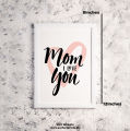 Spoil Mom Rotten with Mom Love You With Heart  - A Luxurious Mother's Day Indulgence  Beauty with Wall Frame   - A Radiant Mother's Day Surprise. 