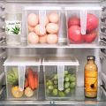 1 pc Small Fridge Organizer Food Storage Containers Fridge Organizer Refrigerator Organizer Bins, Fridge Organizers and Storage Clear with Handle & Lid, Fruit Containers for Fridge, Fridge Storage To Keep Fresh for Food, Vegetables. 