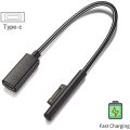 Surface Connect to USB-C Charg Cable Compatible for Surface Pro7 Go2 Pro6 5/4/3 Laptop1/2/3 & Surface Book. 