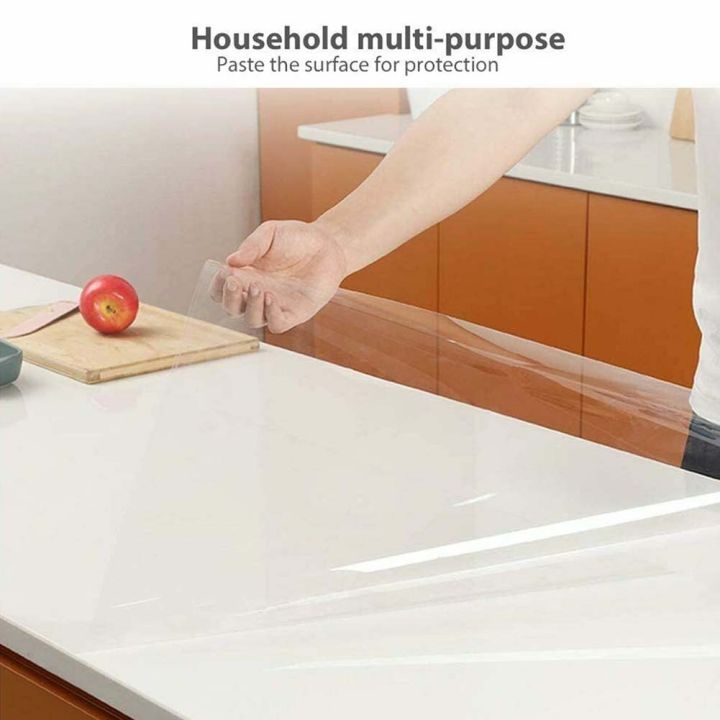 60*200cm Kitchen Oil Proof Wall Sticker Clear Self-Adhesive Film ...