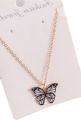 Cute white butterfly necklace for women gold color clavicle chain 2023 fashion female Korean choker jewelry. 