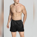 Black Color Silk Satin Boxer For Men's - SB01-Bk - Premium Silk Boxers for Men, Premium quality Wash and Wear fabric. 