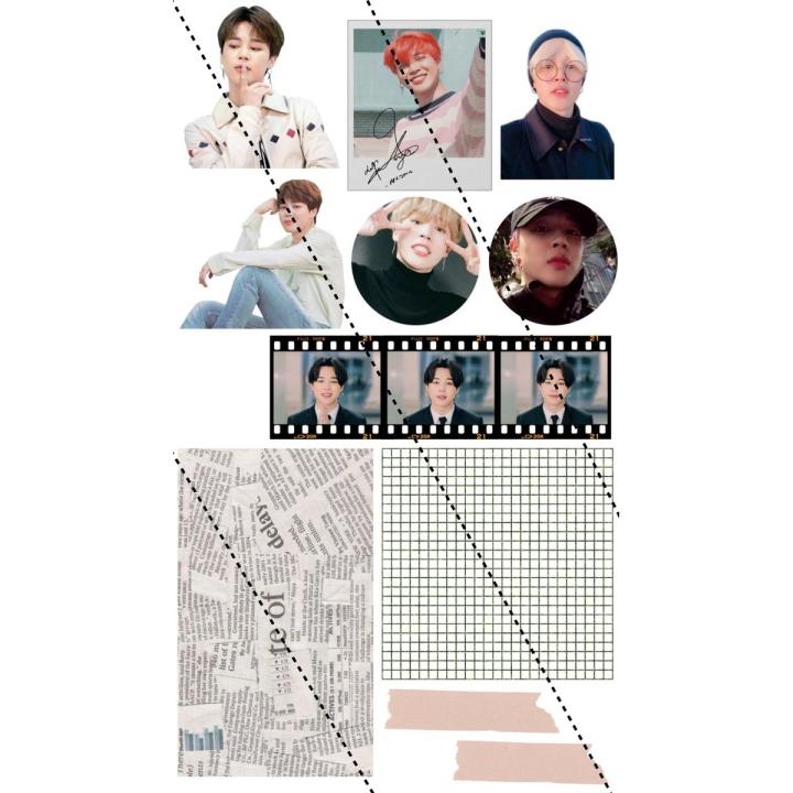 KPOP BTS JIMIN sticker bt21 stickers bangtan boys bts jimin uncut stickers ( but 4 get 1 free)